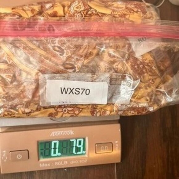 Burnt Orange Floral Open Boho Floral Kimono Duster Womens XS/S 70s Retro Autumn - Picture 7 of 8